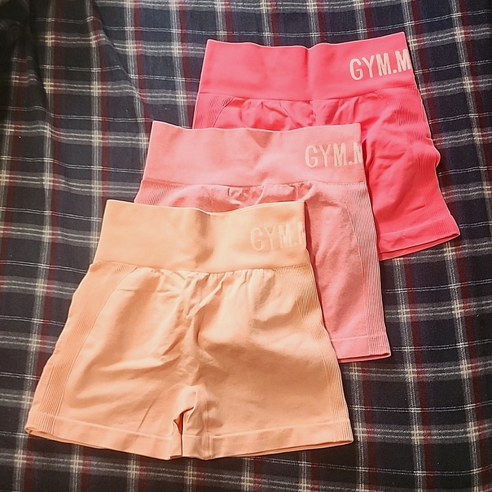 3 pack of yoga/ gym shorts
